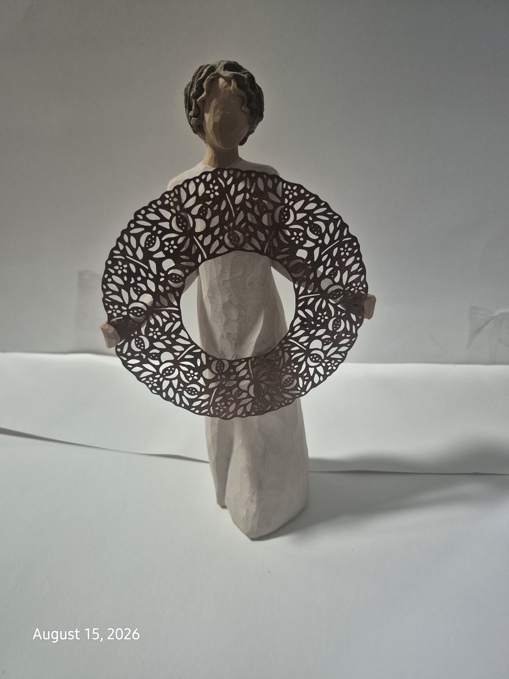 Willow Tree Brown Filigree Wreath Figurine Accent